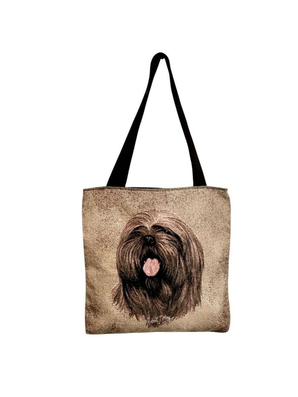 Pure Country Weavers Lhasa Apso  Signed Robert May Tote Bag